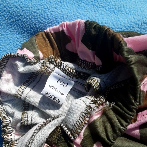 🍀3/15 Pink Camo Baby Jogger Pants 💞🤎 - Picture 5 of 6